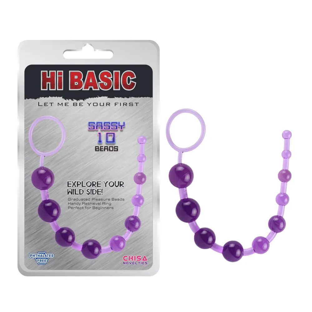 SASSY Anal Beads - фиолетовые