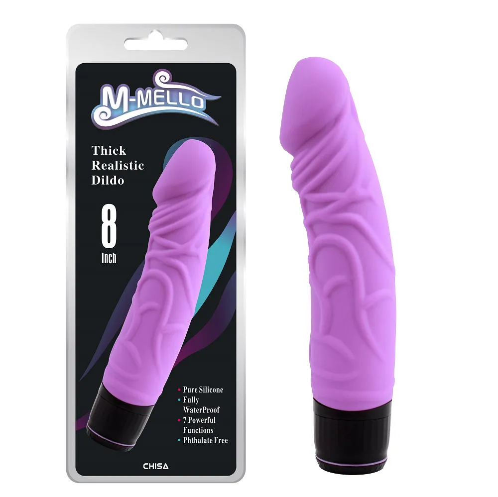 Dildo realistico spesso viola