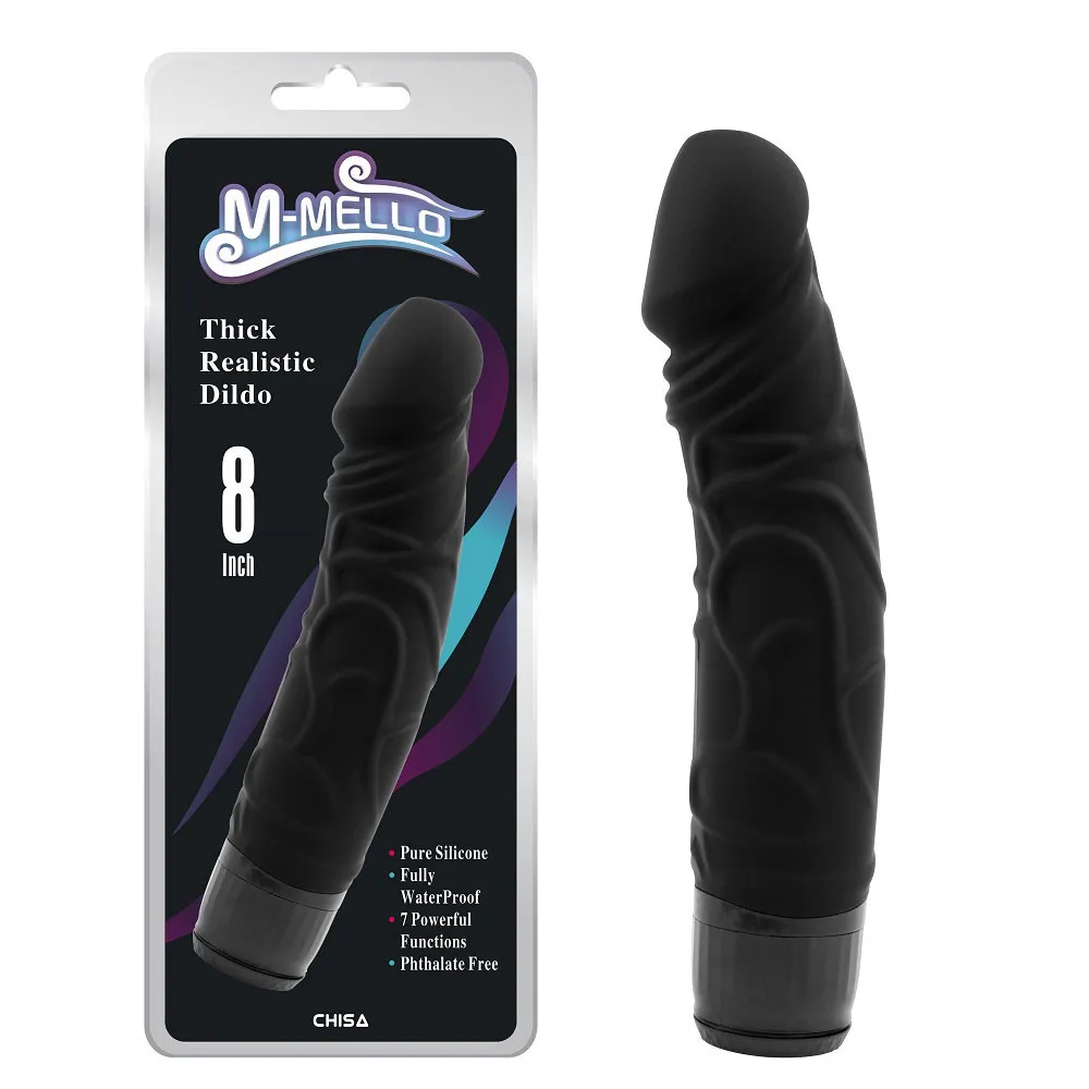 Dildo realistico spesso nero