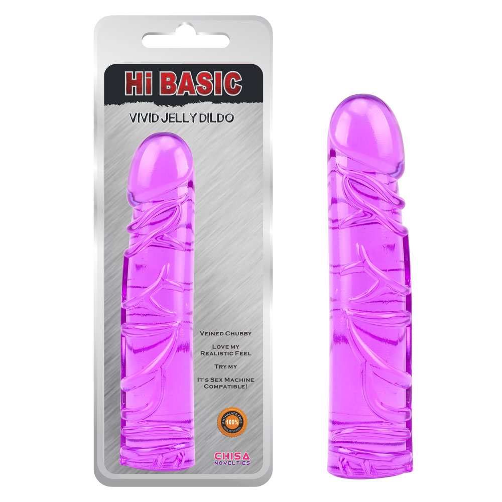 Realistic dildos Vivid Jelly Dildo-Purple