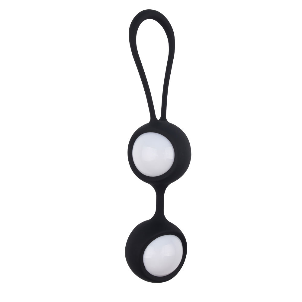 Ben Wa Balls With Silicone Harness And Rolling Balls For Kegel Exercise Black