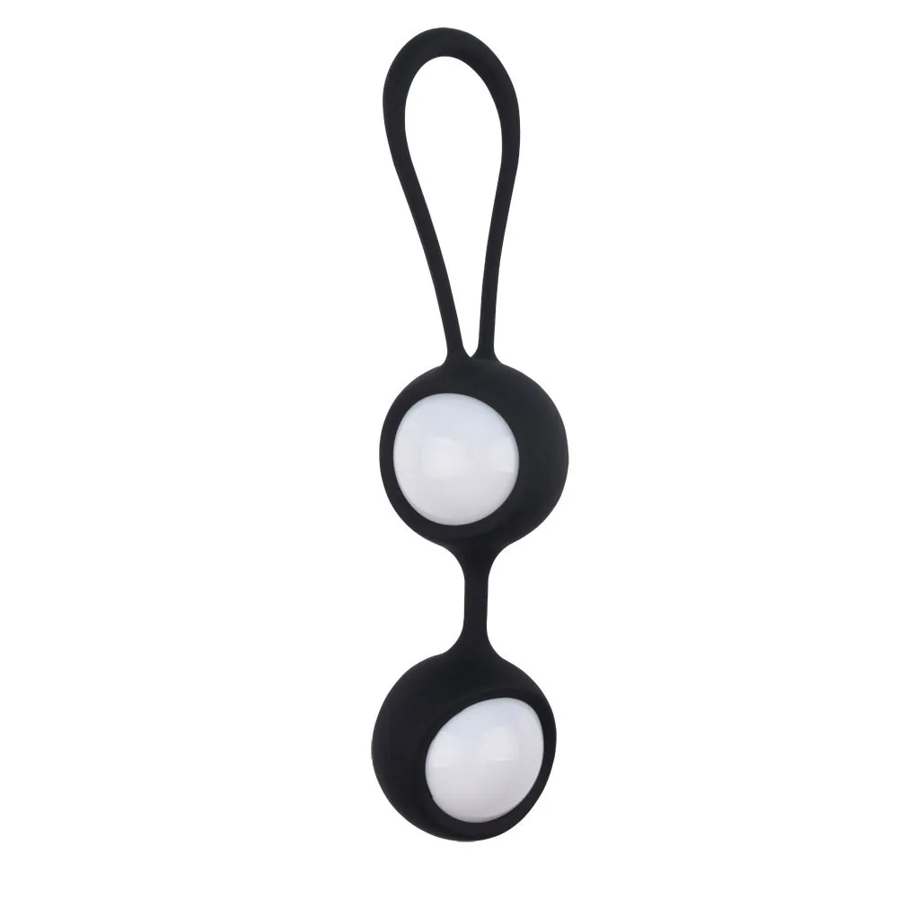 Ben Wa Balls Avec Harnais En Silicone Et Boules Roulantes Pour Exercice Kegel Noir