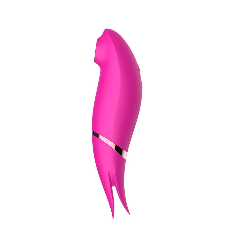 Birdie-förmiger Vibe mit Saugfunktionen durch Dual-Motoren Pink