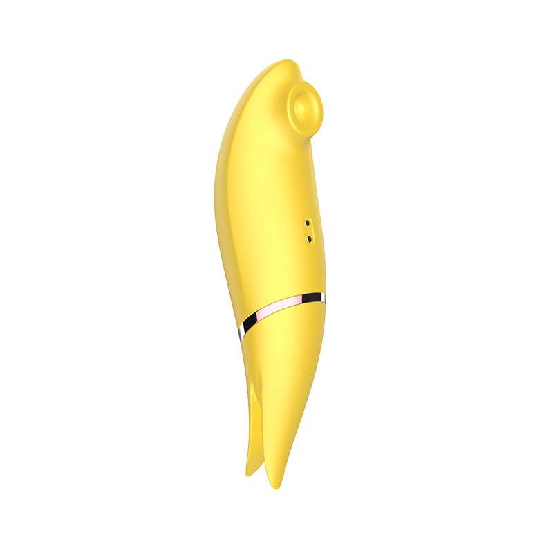 Birdie Shaped Vibe With Suction Functions By Dual Motors Yellow