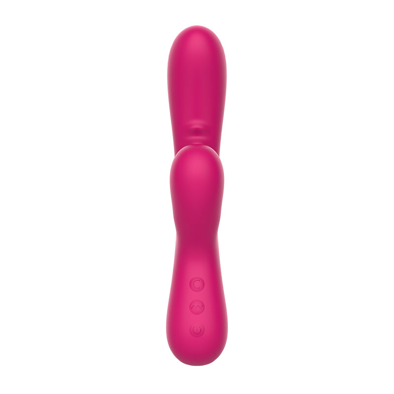 Duo Lapin Silicone Avec Fonctions d'Aspiration Rose