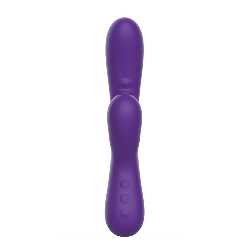 Duo Silicone Rabbit With Suction Functions Purple
