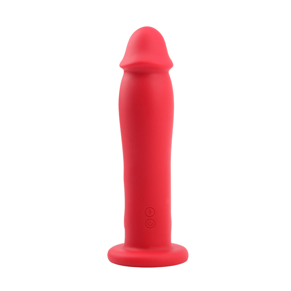 Liquid Silicone Flexible Vibrating Dildo With Power Boost