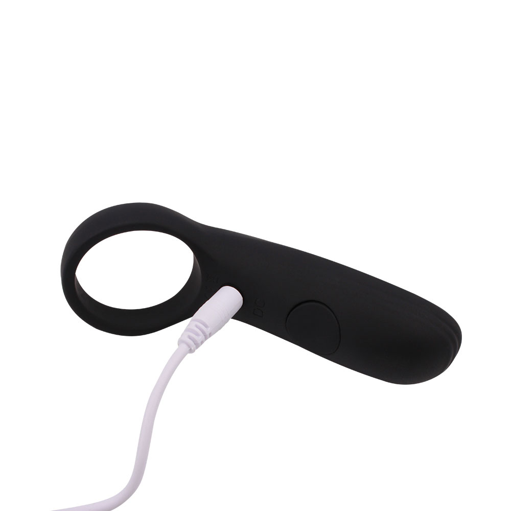 Rechargeable Silicone Penis Ring With 10 Vibrating Functions