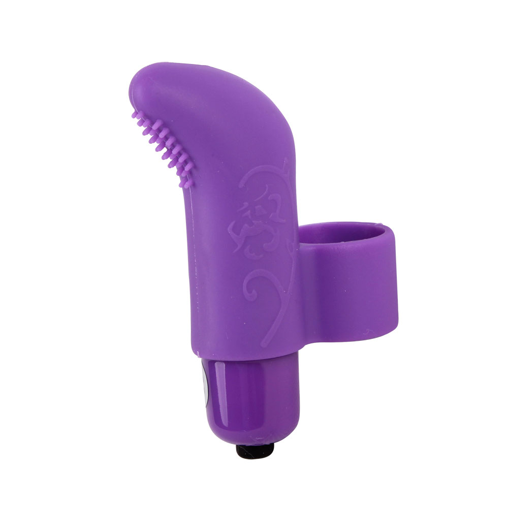 Silicone Finger Vibe With 7 Powerful Vibrating Functions Purple