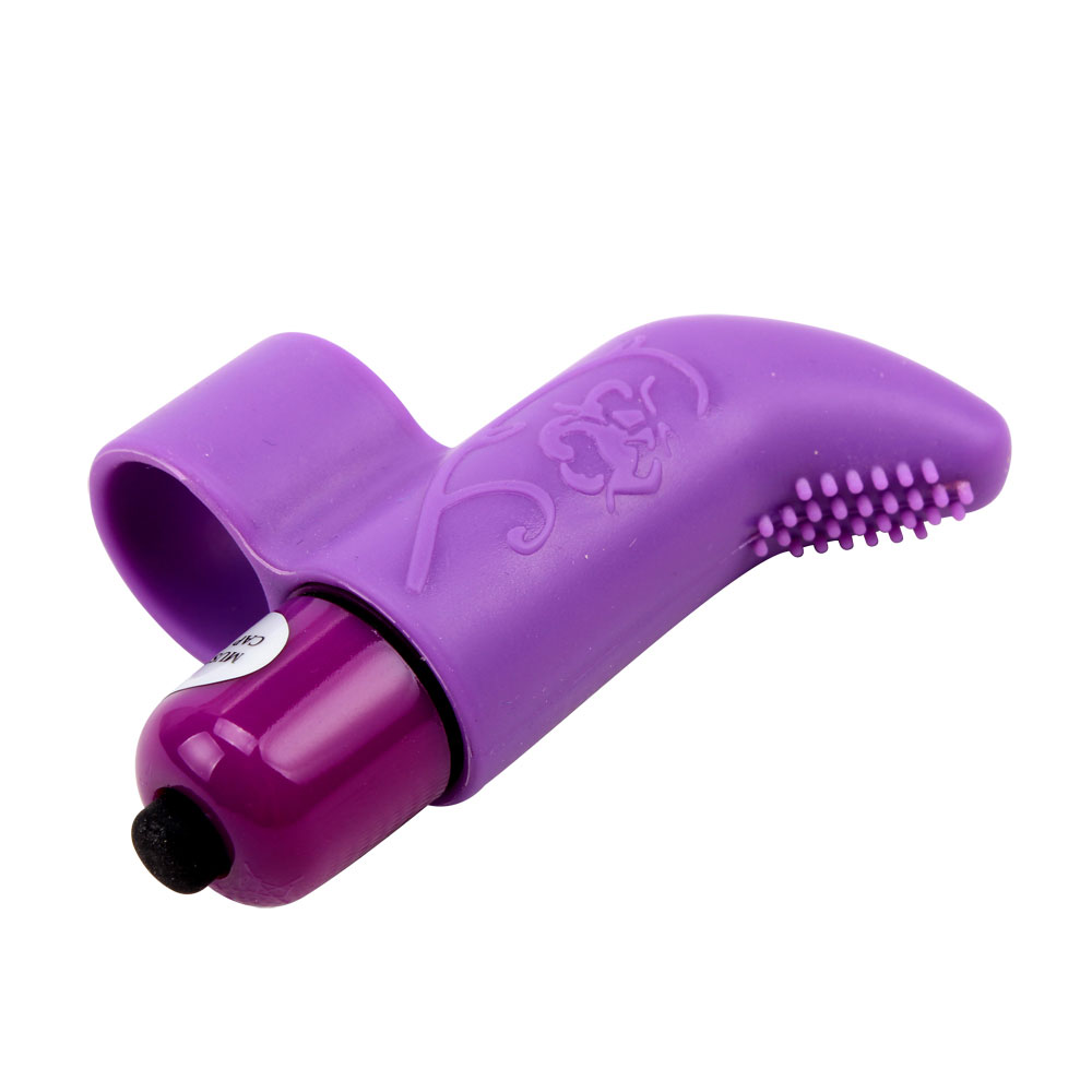 Silicone Finger Vibe With 7 Powerful Vibrating Functions Purple