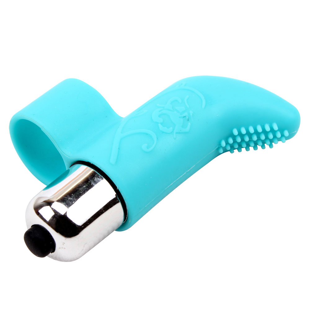 Silicone Finger Vibe με 7 ισχυρές λειτουργίες δόνησης Μπλε