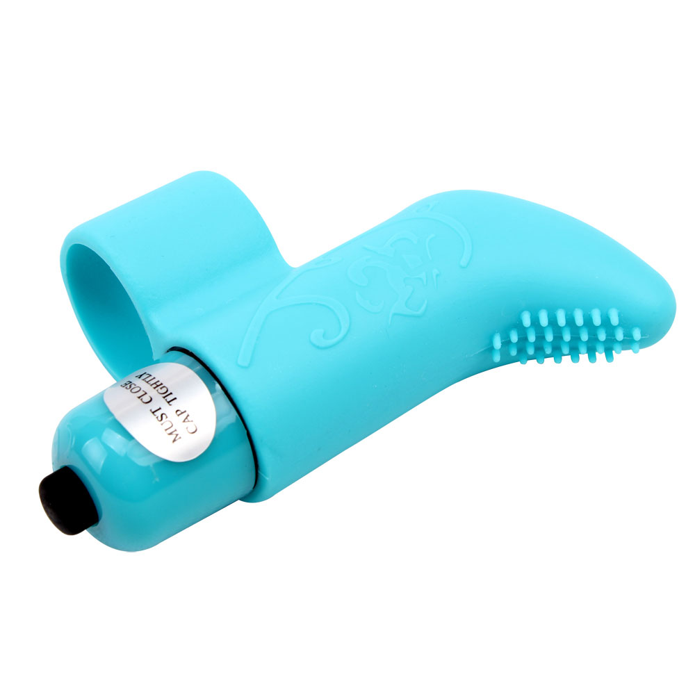 Silicone Finger Vibe With 7 Powerful Vibrating Functions Blue
