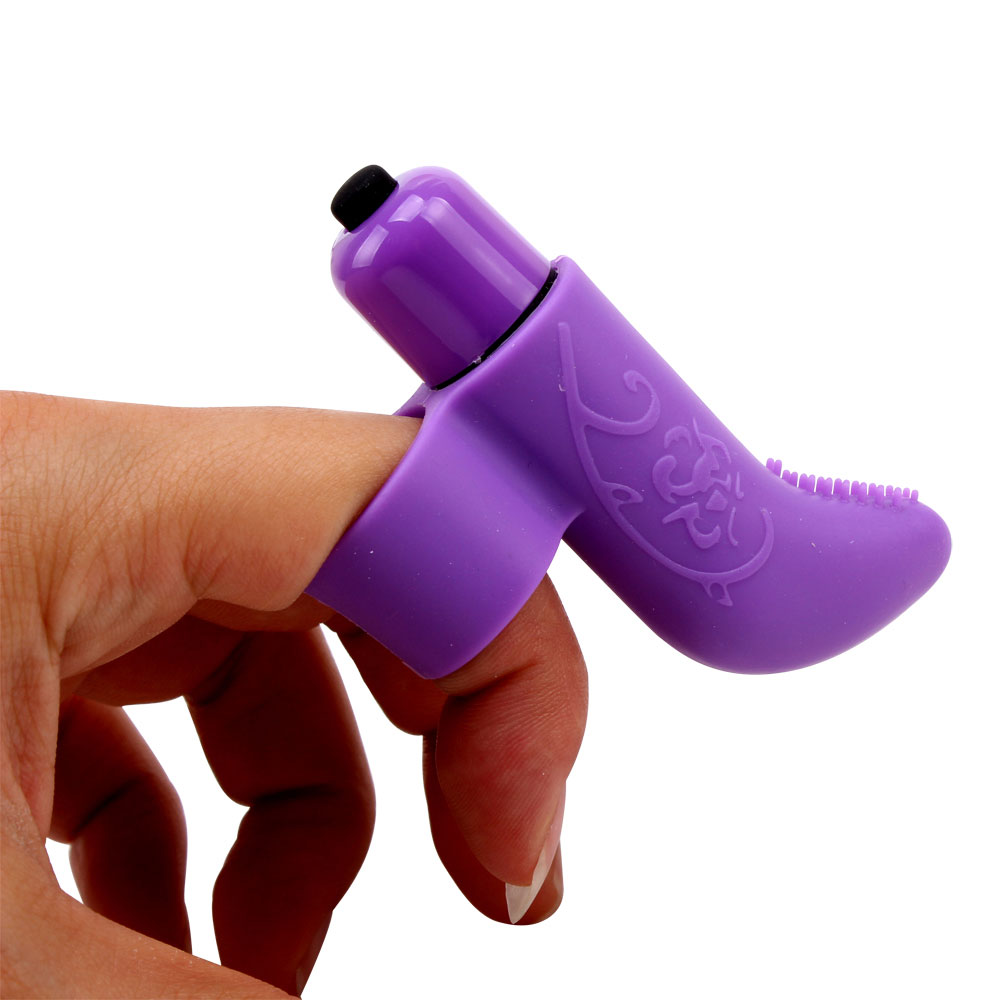 Silikoonist Finger Vibe 7 võimsa vibreeriva funktsiooniga, lilla