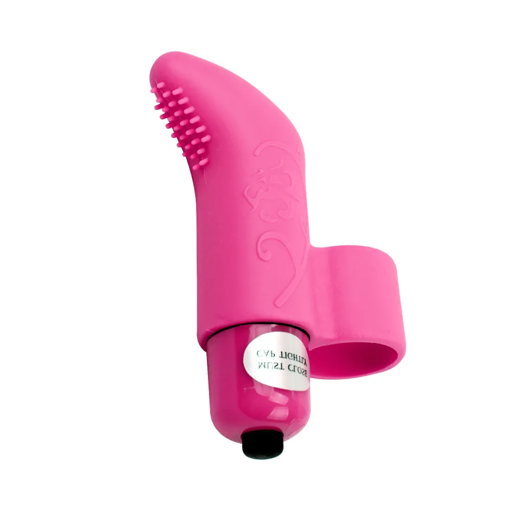 Silikon-Finger-Vibe mit 7 leistungsstarken Vibrationsfunktionen Pink