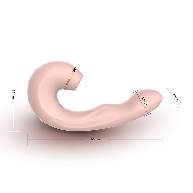 Tapping Vibe With Suction Untuk Klitoris Dan G-spot Pink