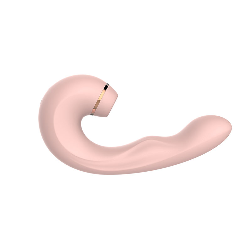 Tapping Vibe med sug til klitoris og G-punkt Pink