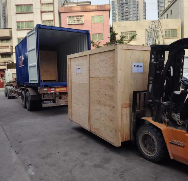 50HP and 60HP air-cooled chillers shipped to Japan