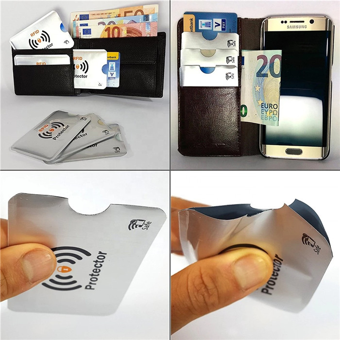 Anti-Scanning Credit Bank Card Protector Rfid Blocking Cards Sleeves Games Cards Sleeves