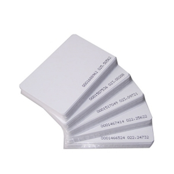 White PVC Card Dual Frequency RFID Card Rewritable Card