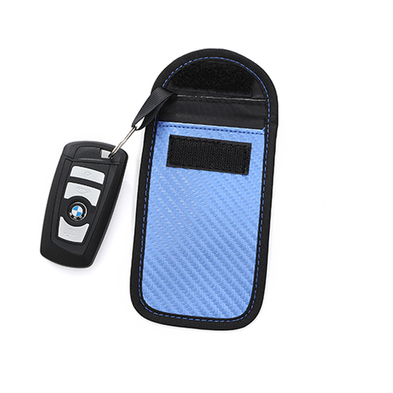 NFC Signal Shield RFID Blocking Key Pouch Car Key Case Car Fabric Key Wallet Pouch Car Key Cases