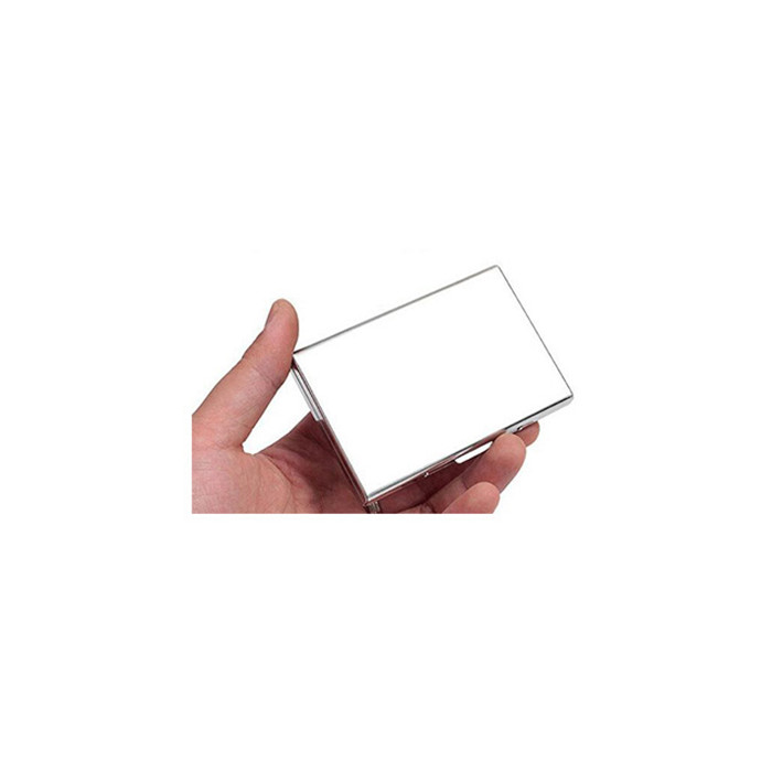 Εκτυπώσιμες μεταλλικές θήκες για κάρτες ταυτότητας από ανοξείδωτο χάλυβα που μπλοκάρουν μανίκια