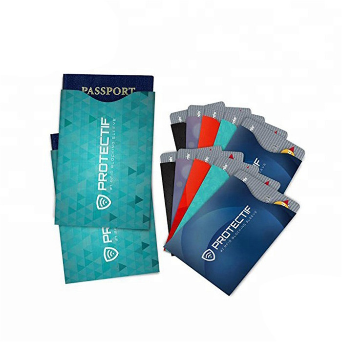 クレジットカードホルダー紙カード保護ホルダーRFIDブロッキングプラスチックカードスリーブ