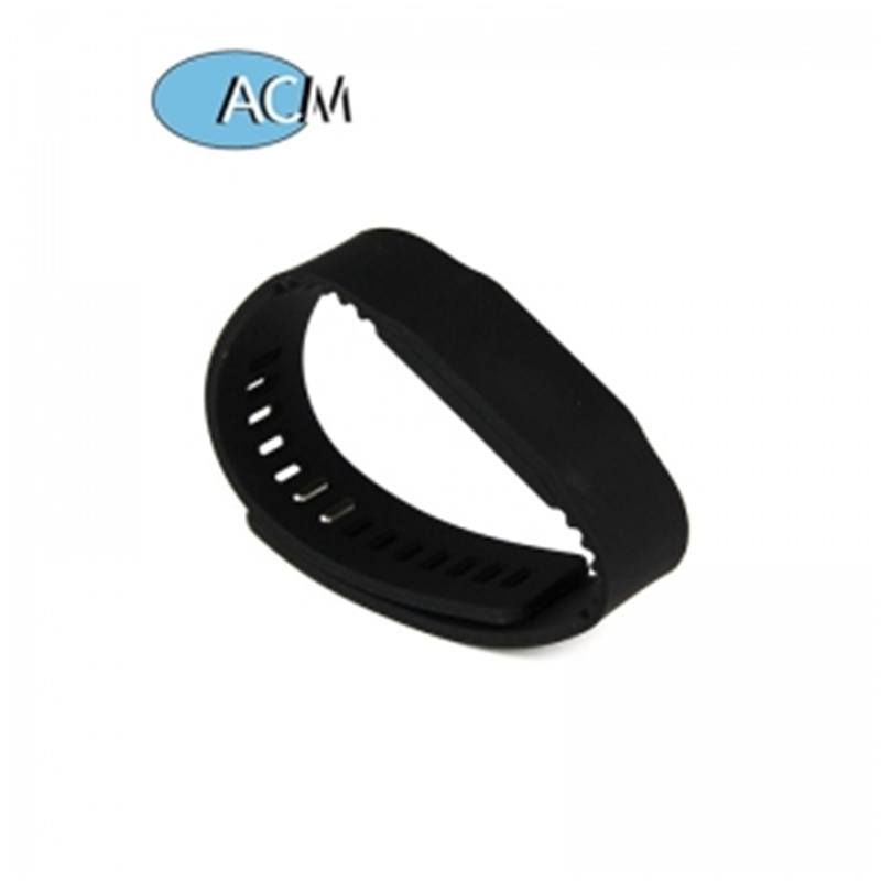 13.56MHz PVC Fabraic Páipéar Uigí Féile Silicone NFC Bracelet sliseanna RFID Wristband
