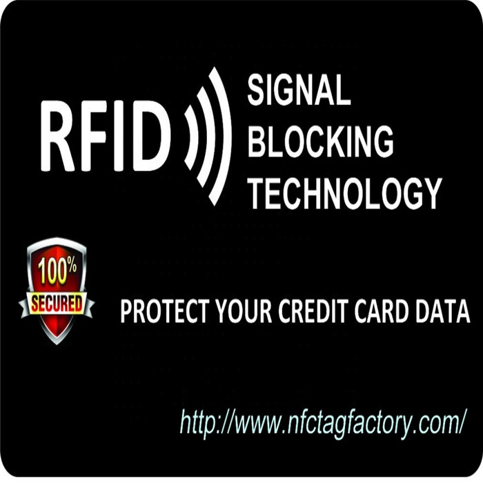 NFC Contactless Card Shield Block Rfid Chip Credit Card