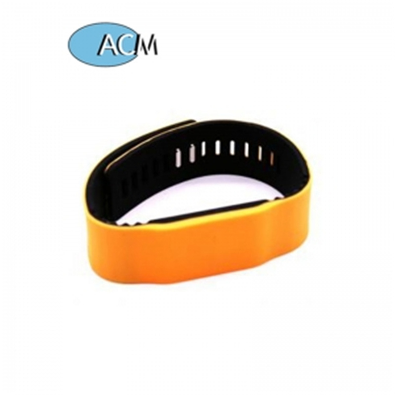 Bracelet 13.56mh Waterproof Nfc Adjustable Silicone Rfid Wristband for Access Control