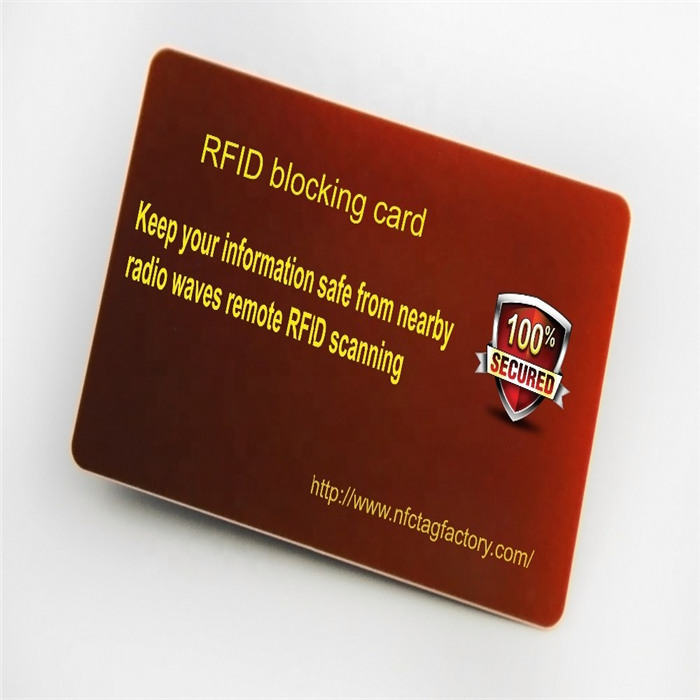 Identity Theft ID Card Protector RFID Blocking Card for Credit Card