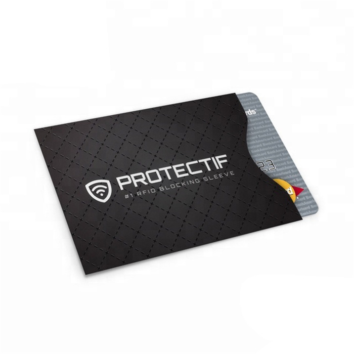 Credit Card Holder Paper Card Protection Holder RFID Blocking Plastic Card Sleeve