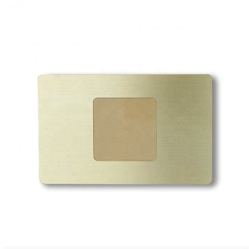 Rose Gold Writeable Ntag216 Rfid Nfc Metal Business Cards