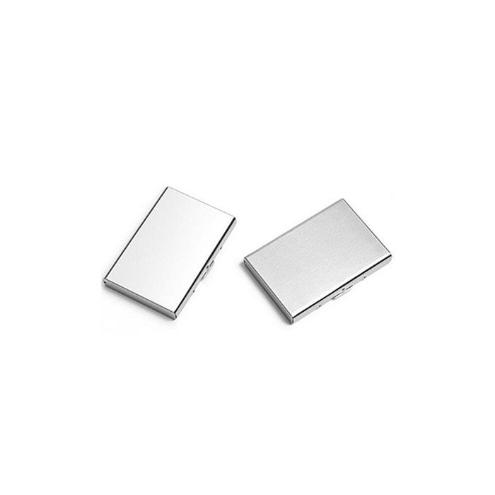 Printable Metal Id Card Holders Stainless Steel Blocking Sleeves Holders