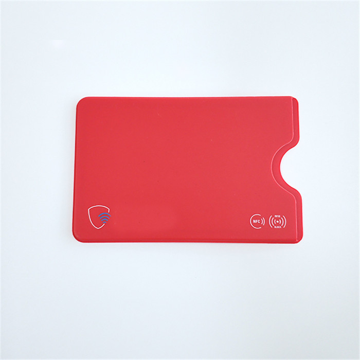 PVC RFID Blocking Card Sleeves Hard Plastic Card Case Holder