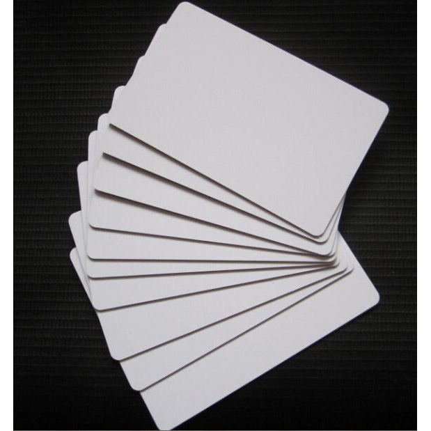 कैनन प्रिंटर के लिए 100 पीसीएस सीआर 80 खाली पीवीसी कार्ड प्लास्टिक पीवीसी कार्ड