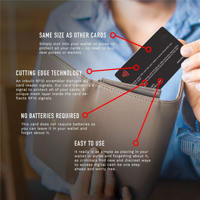 Signal Plastic RFID Blocking Card Tilonstar RFID Blocking Slim πιστωτική κάρτα