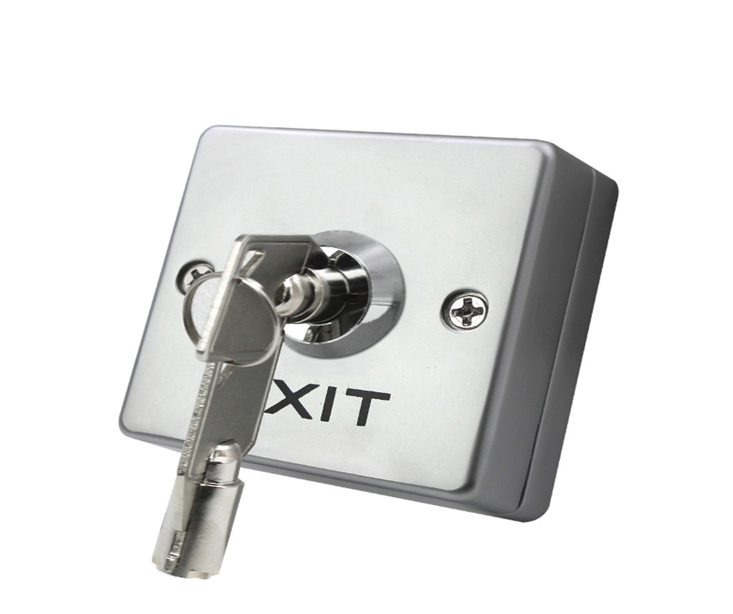 12v Stainless Steel Metalic Exit Door Release Key Switch