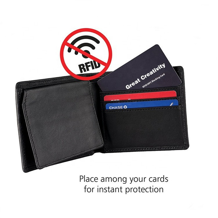 13,56 Mhz Anti Theft Blocking Card Rfid Credit Card Protector Anti Skimming Card