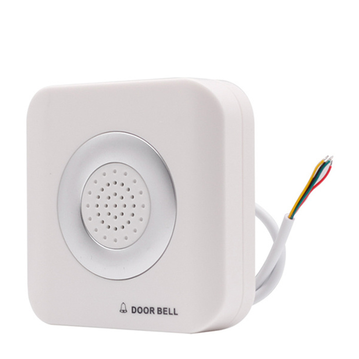 12VDC Wired Doorbell le 4 Sreang Bán ABS Plaisteach Fireproof Cloigín Doras Fireproof Obair le Rialú Rochtana