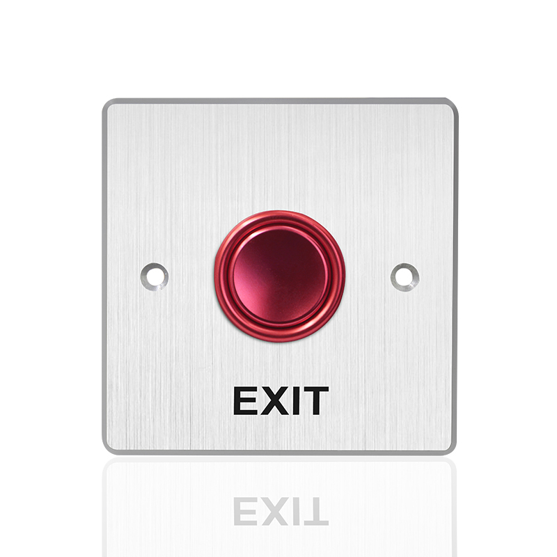 Aluminium Alloy Exit Button Push Exit Button NO/NC/COM Output Panel for Hollow Door DC12-24v
