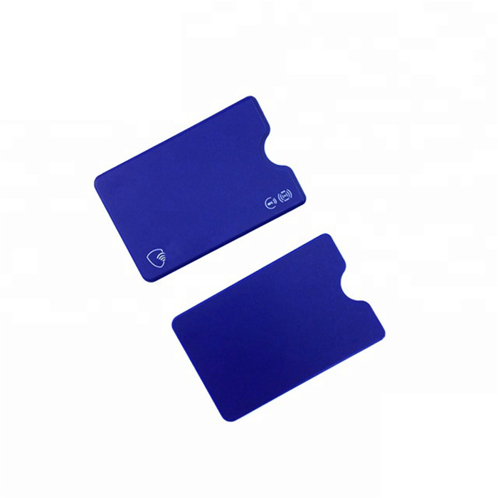 Clear Plastic RFID Blocking Card Holders Credit Card Signal Blocker