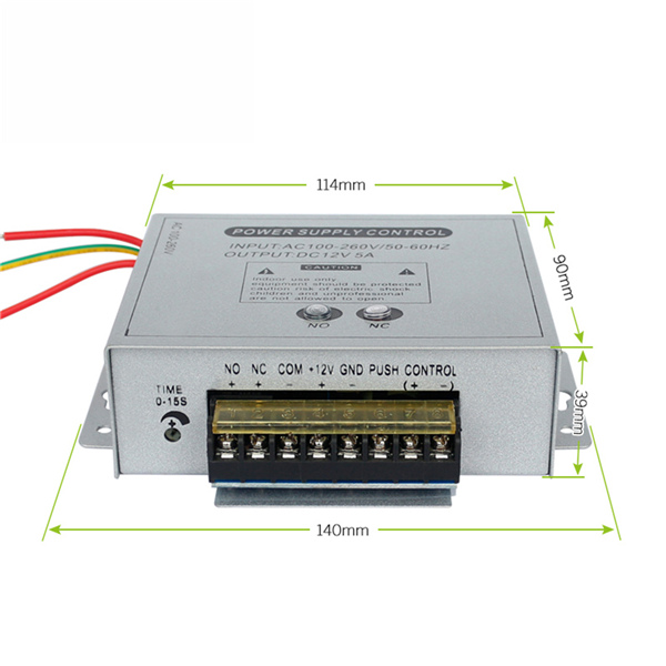 Mini K90 Switching Power Supply 24V DC for Biometric Fingerprint Standalone RFID Access Controller