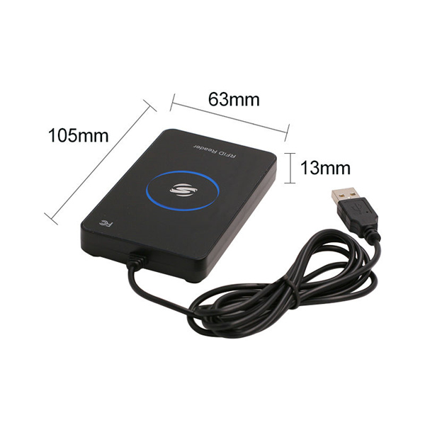 125khz Rfid Card Reader with USB Interface Read Card in Notepad Excel Word