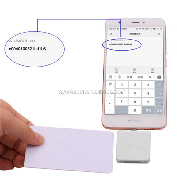 Rfid Card Reader ID-micro USB for Android Phone 125khz Chip Card Reader Writer