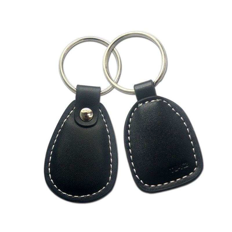 Smart Keychain Tag Leather Rfid Keyfob