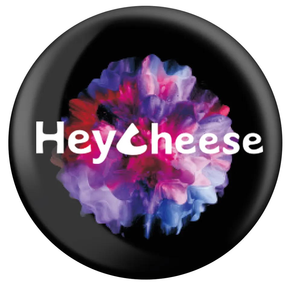 Customized Social Digital NFC Sticker Tag on the phone back with free app Heycheese