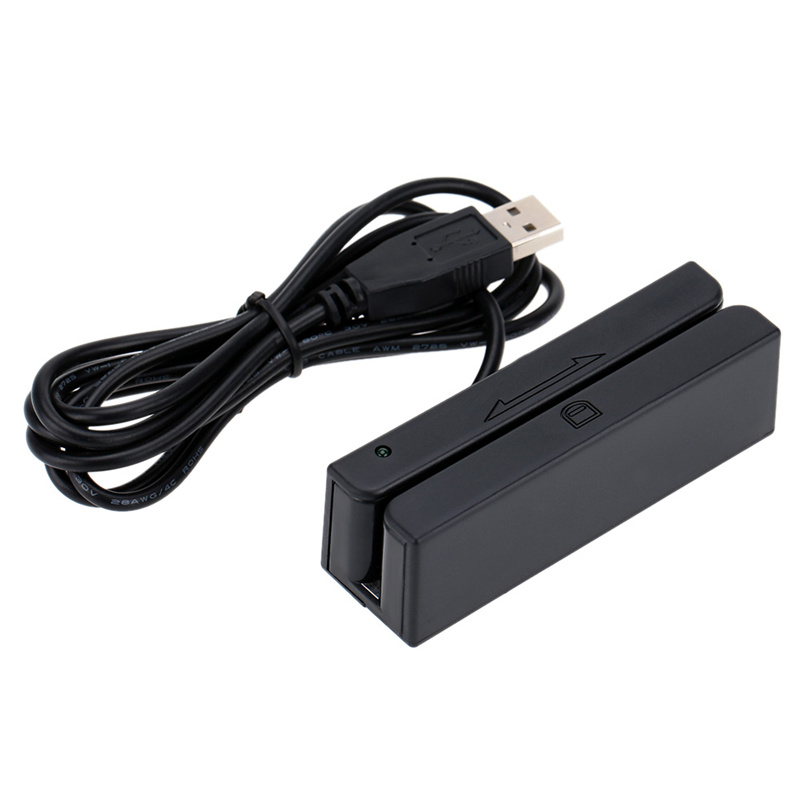 Magnetic Stripe Card Reader with 123 Track USB RS232 Interface