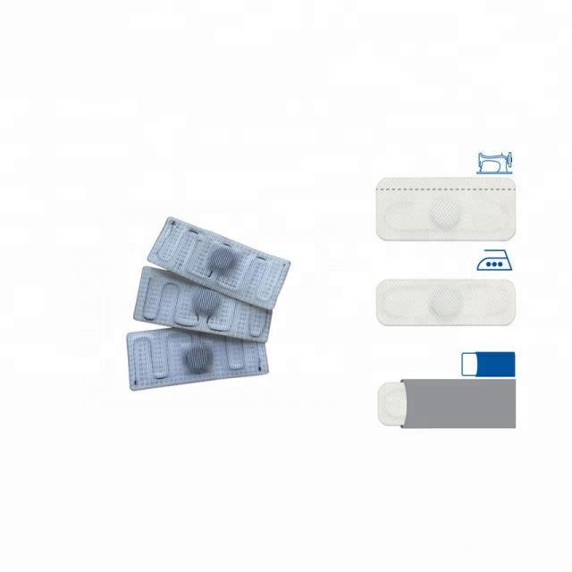 860-960mhz UHF White Fabriclinen Nylon Rfid Laundry Tag for Clothing Management Washing and Drying