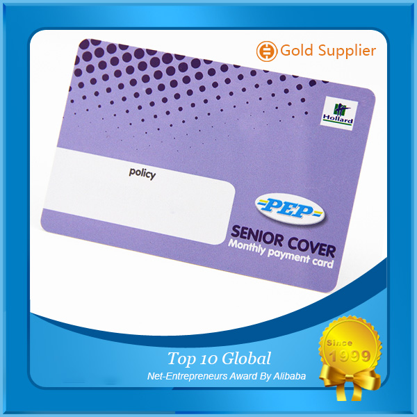 Εκτυπώσιμη κενή πιστωτική κάρτα Loco ABS Magnetic Id Loyalty Cards/ Itnues Gift Cards with Thermal Number