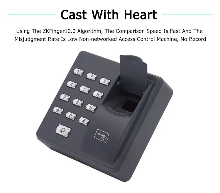 Fingerprint RFID Reader Biometrics Fingerprint Access Control Keypad Waterproof Fingerprint Door Access Control for Home